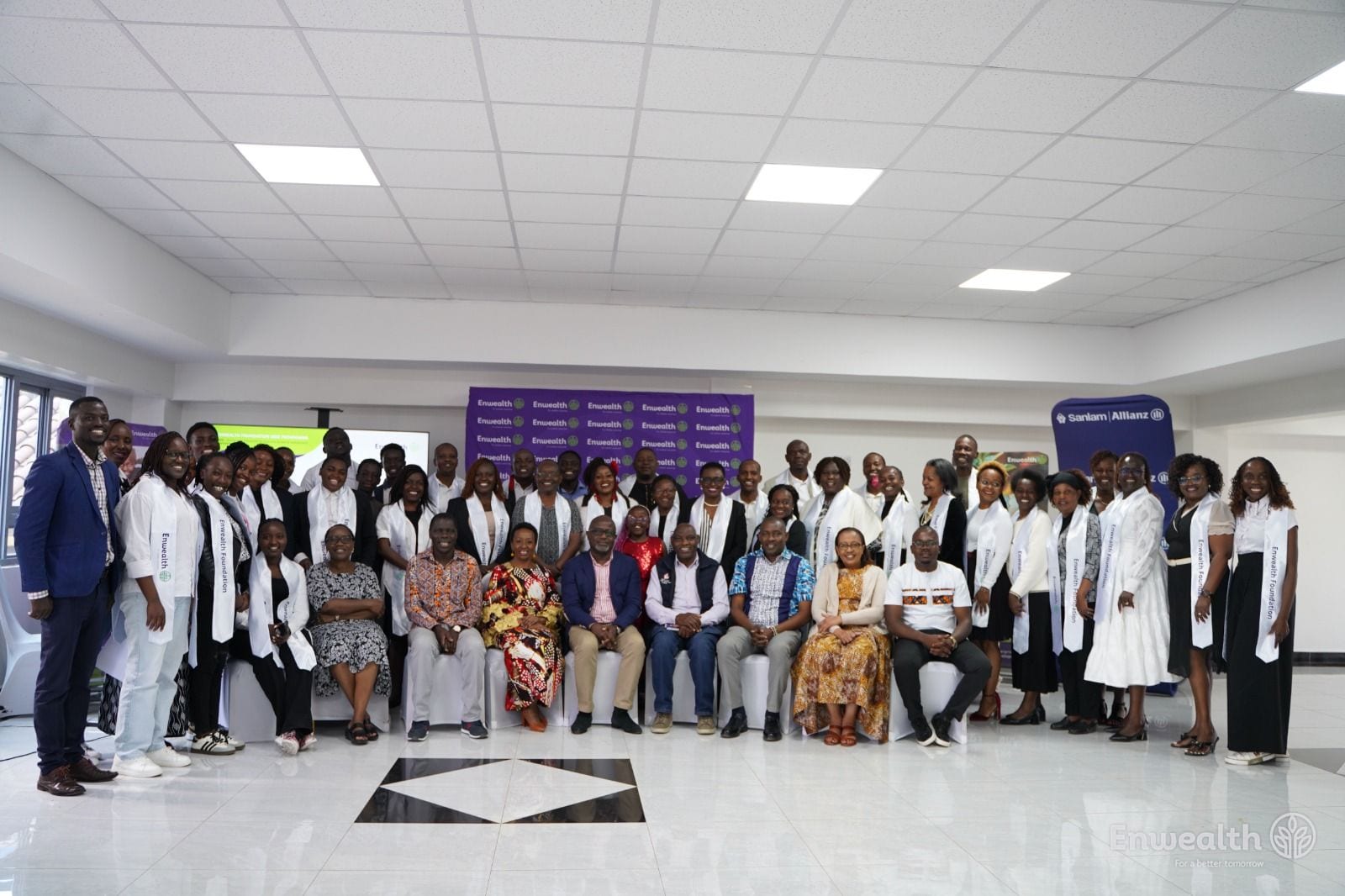 The first SEED cohort with programme staff and mentors at the graduation ceremony.